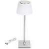 Dimbare draadloze LED wandlamp en tafellamp in wit met USB oplader en 400 lumen lichtopbrengst