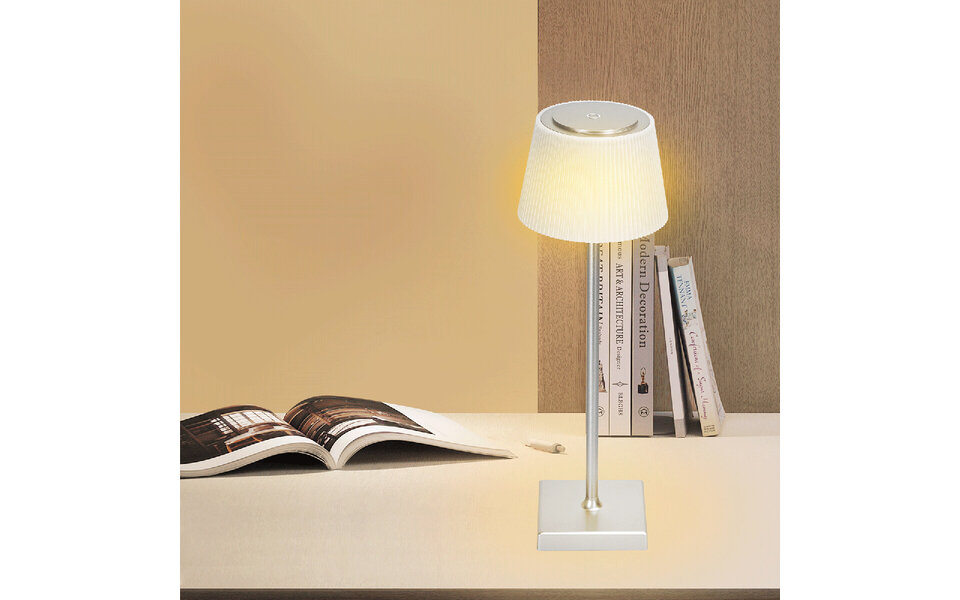 HLW LED Dimbare LED Wandlamp - USB Oplaadbare Draadloze Tafellamp met Touch Bediening