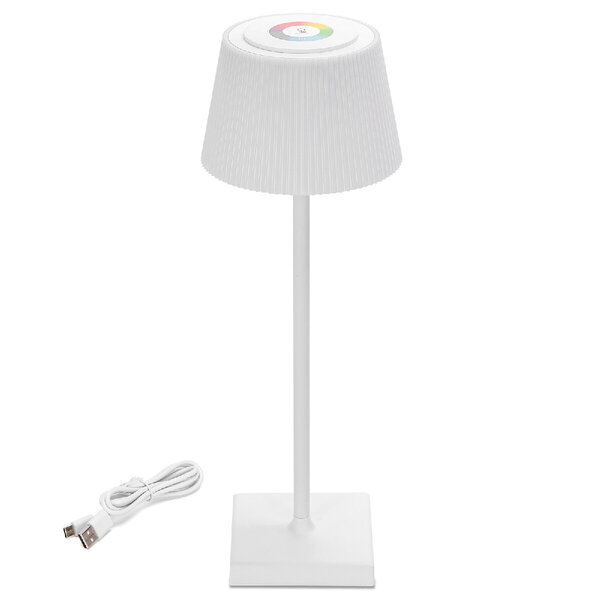 HLW LED Dimbare LED lamp - RGB & Witte Vloerlamp met oplaadbare batterij en touch bediening HLW LED Dimbare LED lamp - RGB & Witte Vloerlamp met oplaadbare batterij en touch bediening