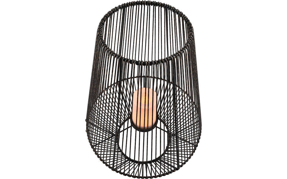 HLW LED LED Tafellamp met Zonne-energie - Trion Nero - Dag en Nacht Sensor - Spatwaterdicht IP44 - Rond - Grijs - Kunststof