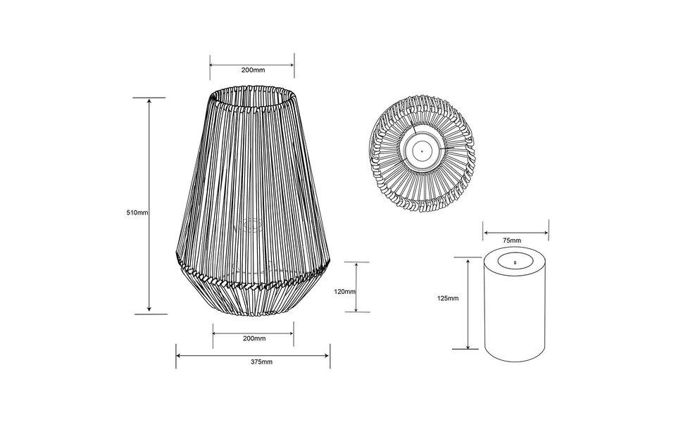 HLW LED LED Tafellamp met Zonne-energie - Trion Nero - Dag en Nacht Sensor - Spatwaterdicht IP44 - Rond - Grijs - Kunststof