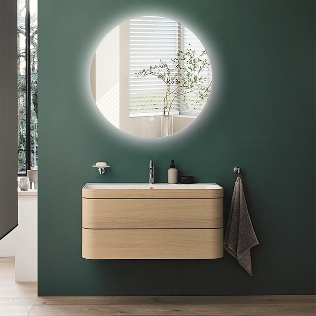 HLW LED LED Mirror 80cm | 24W | 3000-6000K | Dimmable & Heated