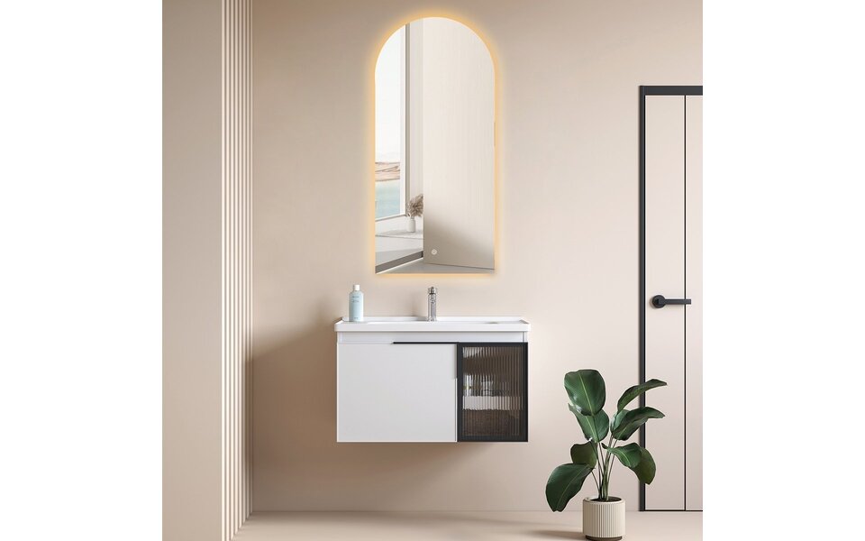 HLW LED LED Mirror 45x100cm | Dimmable 3000-6000K | Heating & Touch HLW LED LED Mirror 45x100cm | Dimmable 3000-6000K | Heating & Touch