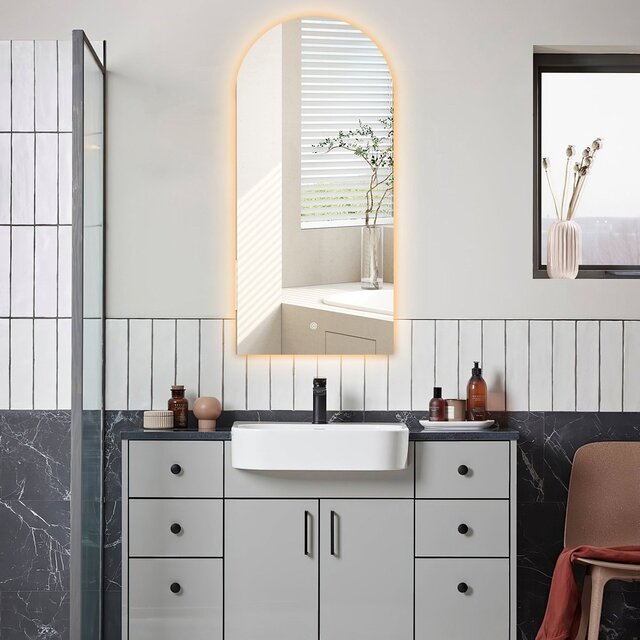 HLW LED LED Mirror 45x100cm | Dimmable 3000-6000K | Heating & Touch HLW LED LED Mirror 45x100cm | Dimmable 3000-6000K | Heating & Touch