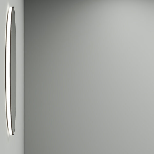 Wiesbaden LED Spiegel 100cm | 24W | Mat Zwart | Dimbaar & Touch