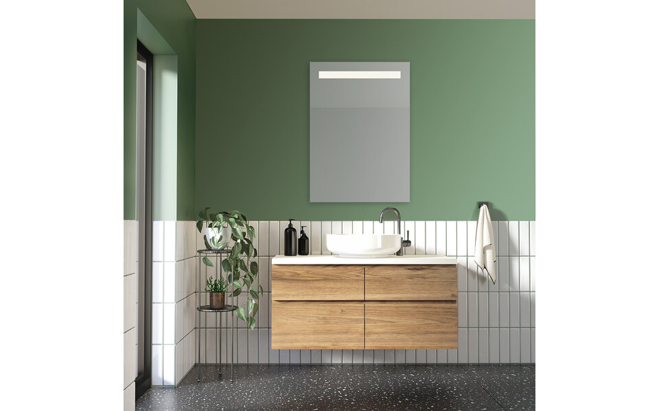 HLW LED LED Spiegel 50x70cm | 12W | 4000K | IP44 | Verstelbare hoek HLW LED LED Spiegel 50x70cm | 12W | 4000K | IP44 | Verstelbare hoek