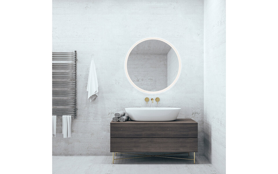 HLW LED LED Mirror 60cm | 15W | Touch & Color setting | Round HLW LED LED Mirror 60cm | 15W | Touch & Color setting | Round