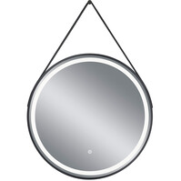 LED Spiegel 60cm | 15W | Zwart | Touch | 3000-4000K | Rond