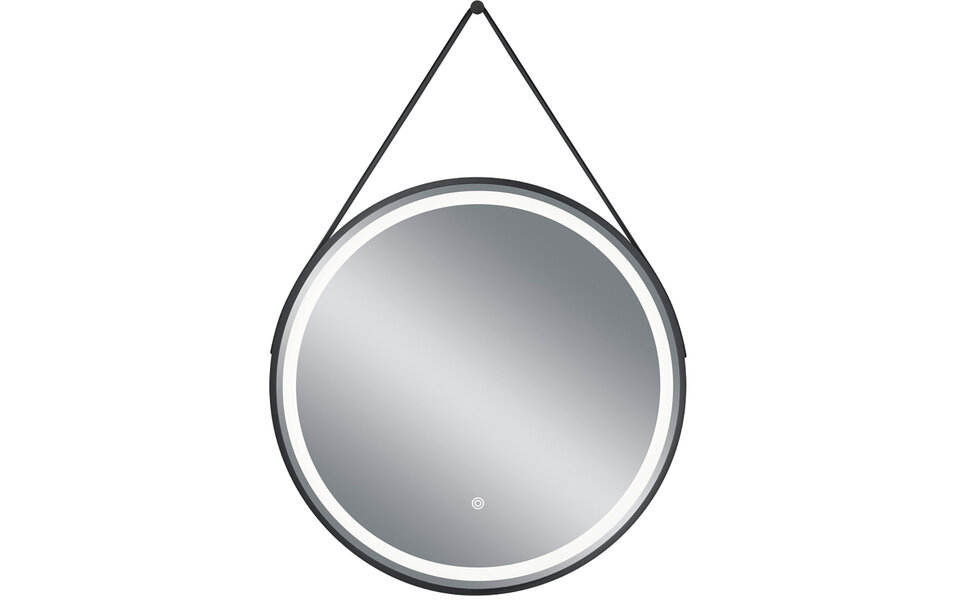 HLW LED LED Spiegel 60cm | 15W | Zwart | Touch | 3000-4000K | Rond