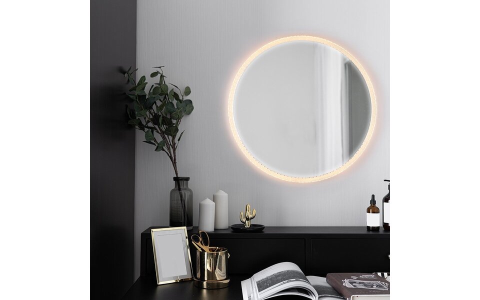 HLW LED LED Spiegel 60cm | 18W | 3000–4000K | IP44 | Rond