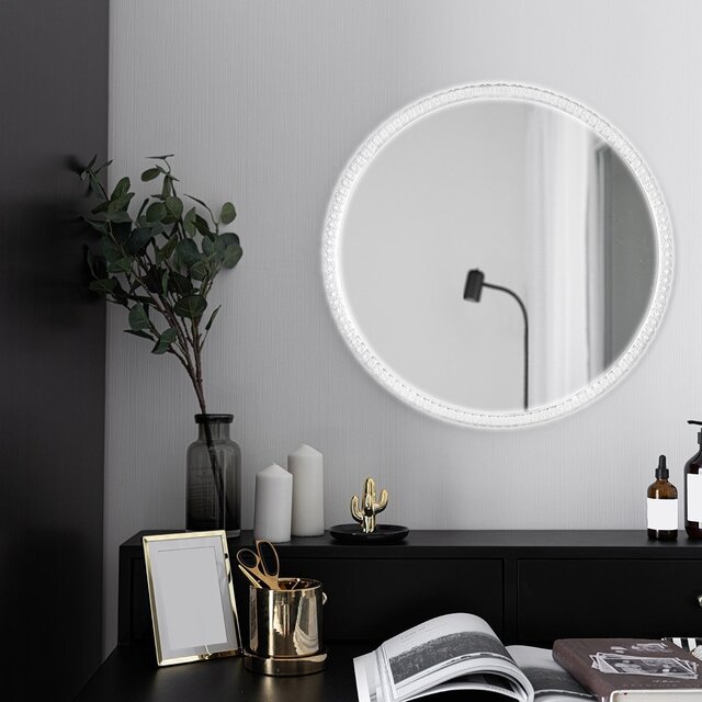 HLW LED LED Mirror 60cm | 18W | 3000–4000K | IP44 | Round