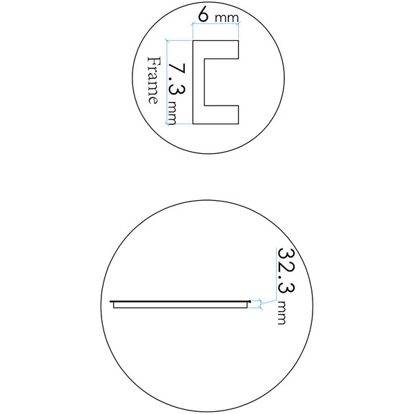 Wiesbaden LED Spiegel 60cm | Dimbaar 3000–6500K | Touch | Mat Zwart
