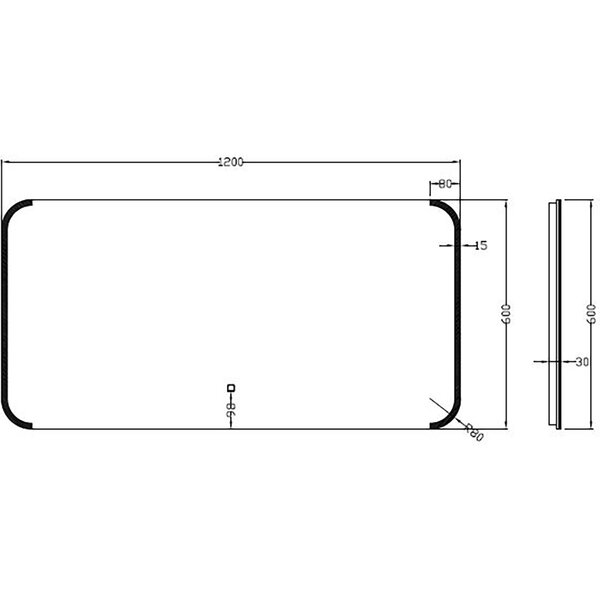 Wiesbaden LED Spiegel 120x60cm | 15W | 2800-6400K Dimbaar | Verwarming Wiesbaden LED Spiegel 120x60cm | 15W | 2800-6400K Dimbaar | Verwarming