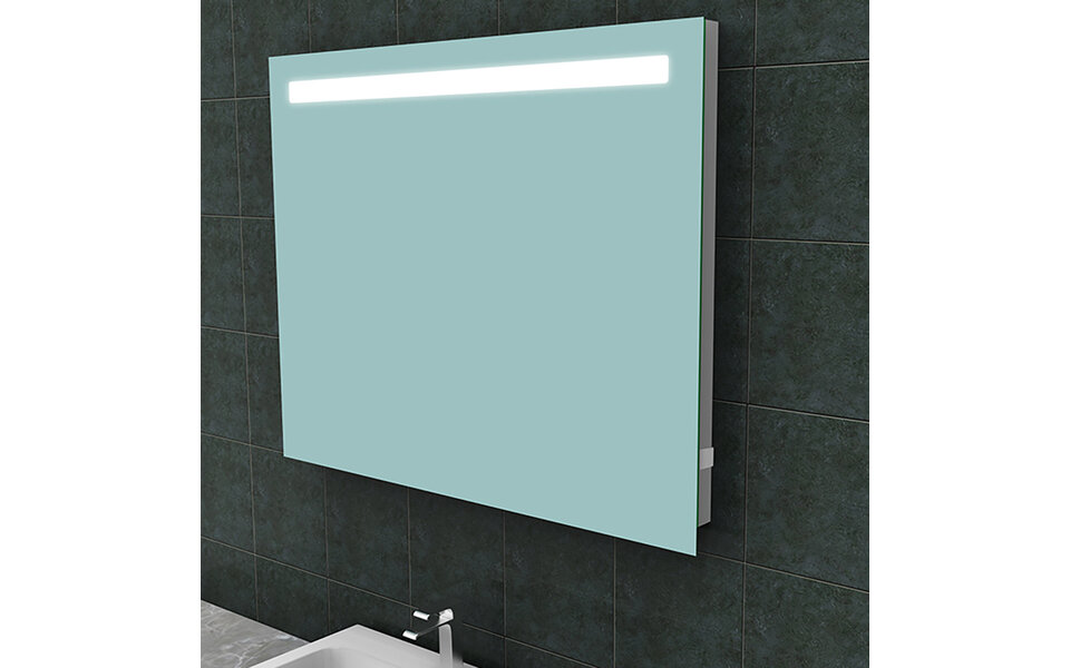 Wiesbaden LED Spiegel 100x80cm | 15W 6400K | Stopcontact & Verstelbaar