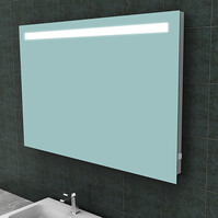 LED Mirror 120x80cm | 15W | 6400K Bright | Power outlet