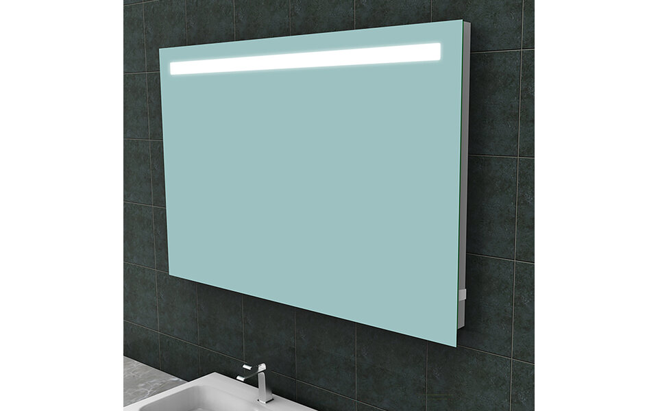 Wiesbaden LED Mirror 120x80cm | 15W | 6400K Bright | Power outlet