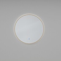 LED Mirror 100cm | 30W | Dimmable 3000-6500K | Brass