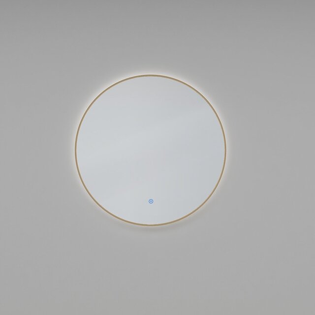 LED Spiegel 100cm | 30W | Dimbaar 3000-6500K | Messing Verlichting per ruimte