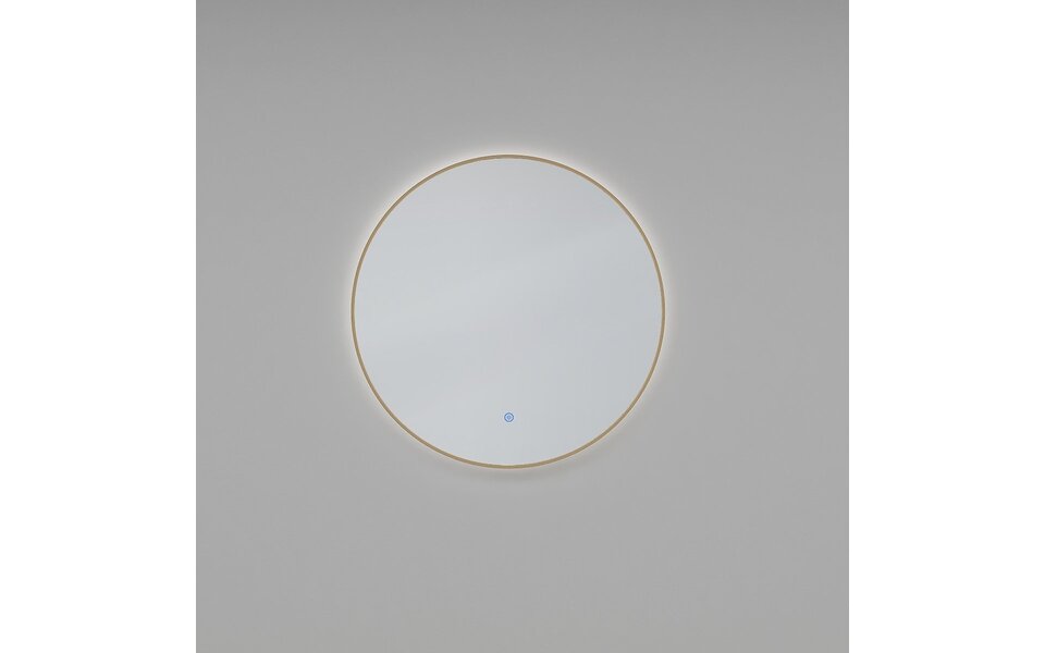 Wiesbaden LED Spiegel 100cm | 30W | Dimbaar 3000-6500K | Messing