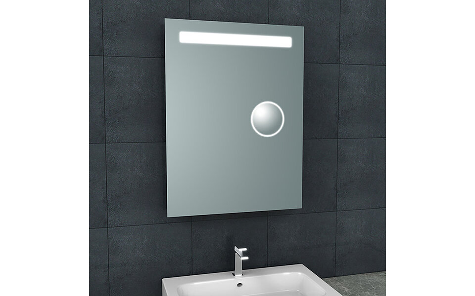 Wiesbaden LED Mirror 60x80cm | 18W Warm White | Anti-condensation & IP44