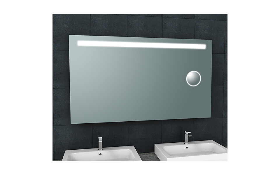 Wiesbaden LED Spiegel 140x80cm | 40W | Neutraal licht | Anti-condens Wiesbaden LED Spiegel 140x80cm | 40W | Neutraal licht | Anti-condens