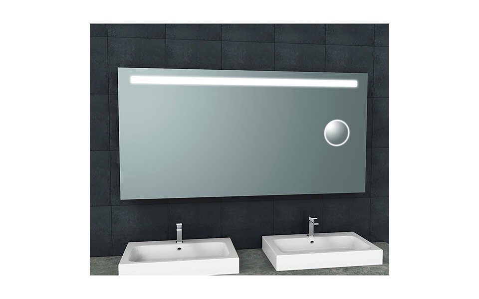 Wiesbaden LED Spiegel 160x80cm | 40W | Verstelb. licht & Anti-condens Wiesbaden LED Spiegel 160x80cm | 40W | Verstelb. licht & Anti-condens