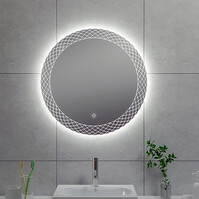 LED Mirror 60cm | 15W | 2800-6400K | Dimmable & Touch | Round