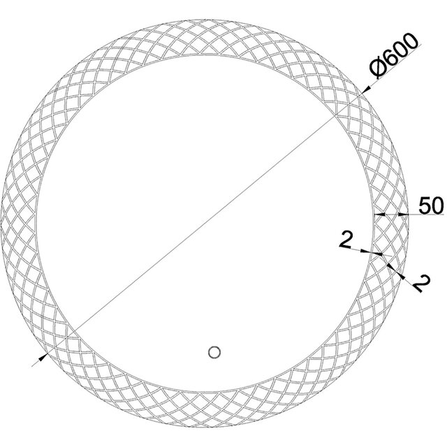 Ronde LED spiegel 60 cm met dimbare verlichting en instelbare kleurtemperatuur van 2800-6400K Ronde LED spiegel 60 cm met dimbare verlichting en instelbare kleurtemperatuur van 2800-6400K