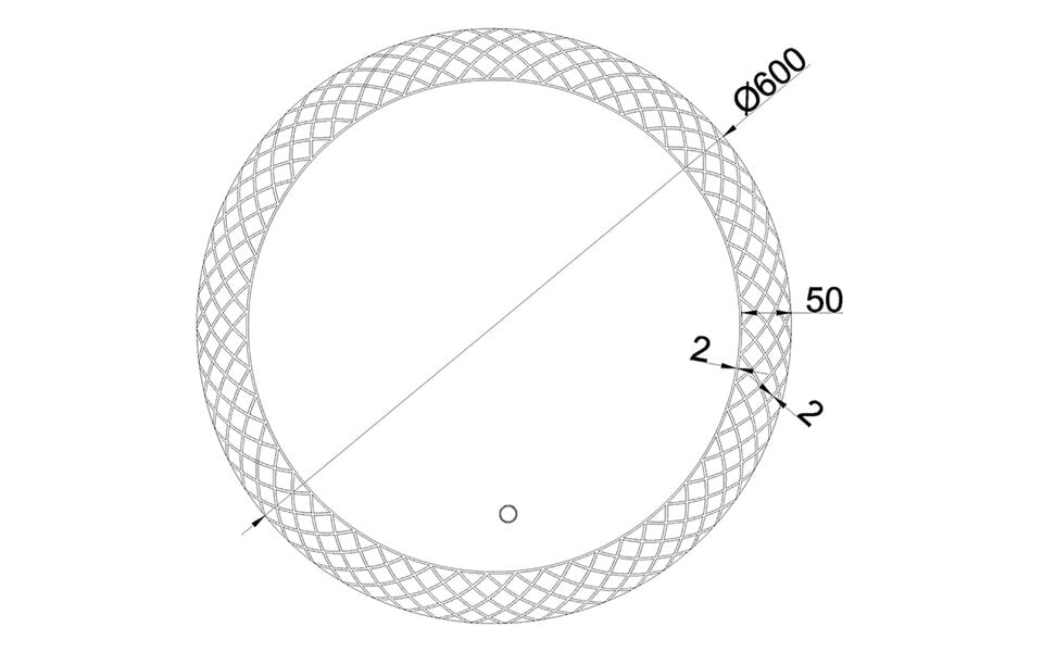 Wiesbaden LED Spiegel 60cm | 15W | 2800-6400K | Dimbaar & Touch | Rond