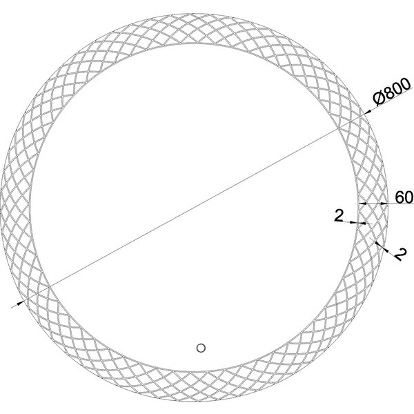 Wiesbaden LED Spiegel 80cm | 15W | 2800–6400K | Dimbaar Touch | Rond Wiesbaden LED Spiegel 80cm | 15W | 2800–6400K | Dimbaar Touch | Rond