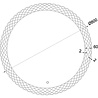 Ronde LED badkamer spiegel 80cm met dimbare touch bediening en verstelbare kleurtemperatuur 2800-6400K