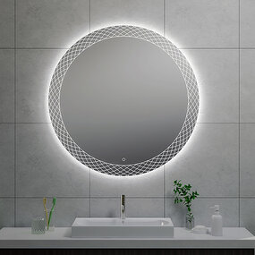 LED Spiegel 100cm | 15W | Instelbare Kleur & Dimbaar | Rond LED Spiegel 100cm | 15W | Instelbare Kleur & Dimbaar | Rond