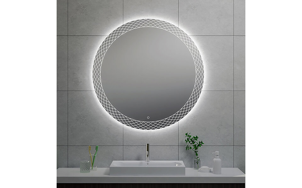 Wiesbaden LED Mirror 100cm | 15W | Adjustable Color & Dimmable | Round