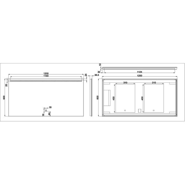 Wiesbaden LED Spiegel 120x60cm | 15W | Dimbaar 3000–6400K | Verwarming