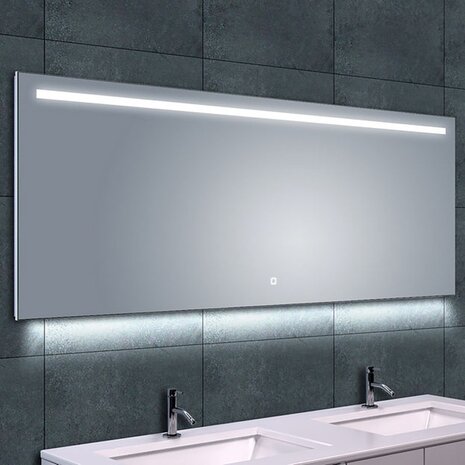 LED Spiegel 160x60cm | 15W | Dimbaar/Verwarming/Kleurtemp LED Spiegel 160x60cm | 15W | Dimbaar/Verwarming/Kleurtemp