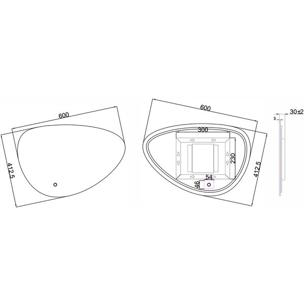 Wiesbaden LED Spiegel 60cm | 15W | Kleurtemp Instelbaar & Dimbaar Wiesbaden LED Spiegel 60cm | 15W | Kleurtemp Instelbaar & Dimbaar