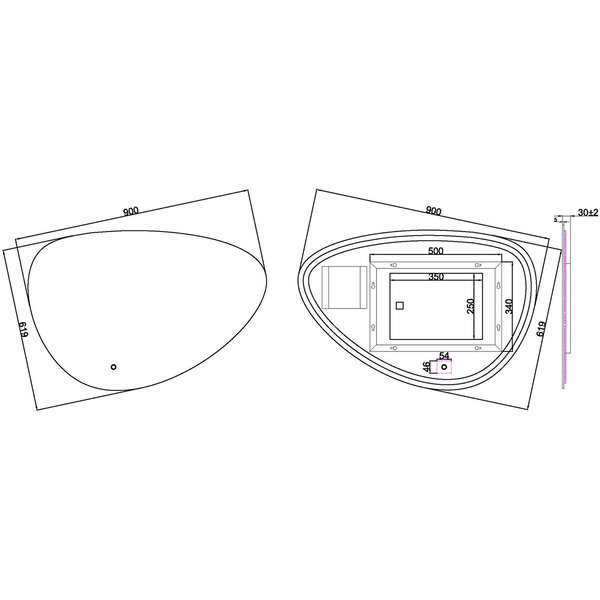 Wiesbaden LED Spiegel 90cm | 15W | 2800-6400K | Dimbaar & Verwarming Wiesbaden LED Spiegel 90cm | 15W | 2800-6400K | Dimbaar & Verwarming