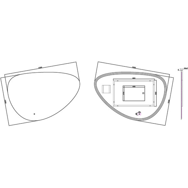Wiesbaden LED Spiegel 150x100 | 20W | Dimbaar, Verwarming, 2800-6400K Wiesbaden LED Spiegel 150x100 | 20W | Dimbaar, Verwarming, 2800-6400K