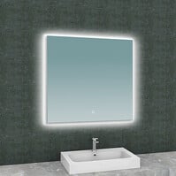 LED Spiegel 80x80cm | Dimbaar 2700-6400K | Verwarming & Touch LED Spiegel 80x80cm | Dimbaar 2700-6400K | Verwarming & Touch