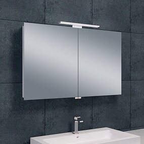LED Spiegelkast 100x60cm | 6W 6400K | Alu | Stopcontact LED Spiegelkast 100x60cm | 6W 6400K | Alu | Stopcontact