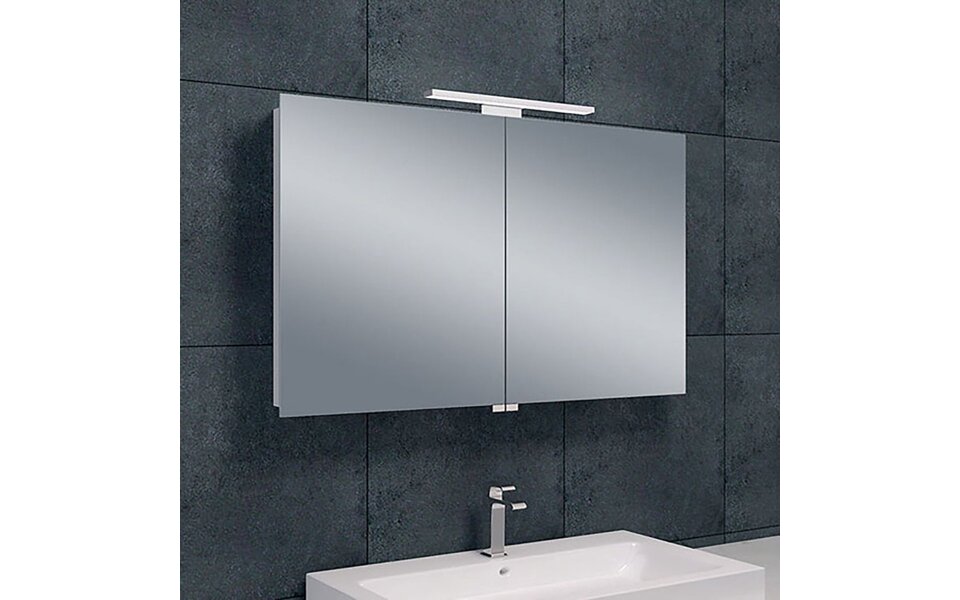 Xellanz LED Mirror Cabinet 100x60cm | 6W 6400K | Aluminum | Power Outlet Xellanz LED Mirror Cabinet 100x60cm | 6W 6400K | Aluminum | Power Outlet