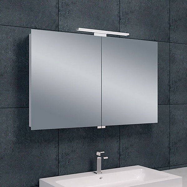 Xellanz LED Spiegelkast 100x60cm | 6W 6400K | Alu | Stopcontact Xellanz LED Spiegelkast 100x60cm | 6W 6400K | Alu | Stopcontact