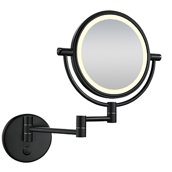 Wiesbaden LED Spiegel 20cm | Mat Zwart | 4000K | 5x Vergroting Wiesbaden LED Spiegel 20cm | Mat Zwart | 4000K | 5x Vergroting