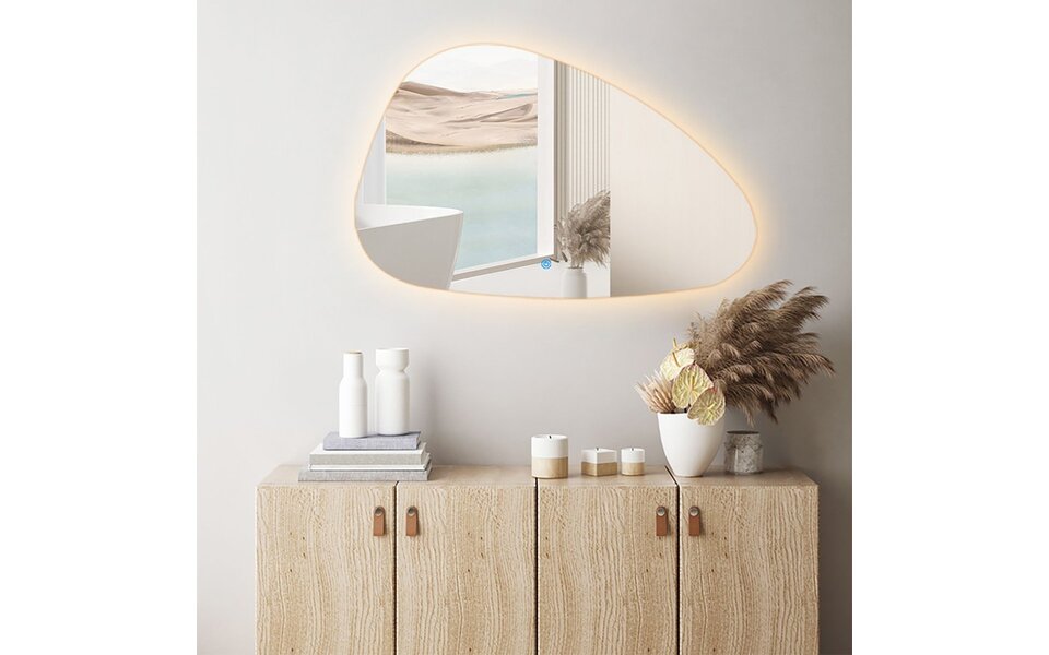 HLW LED LED Mirror 80cm | 24W | 3000-6000K | Dimmable & Heated
