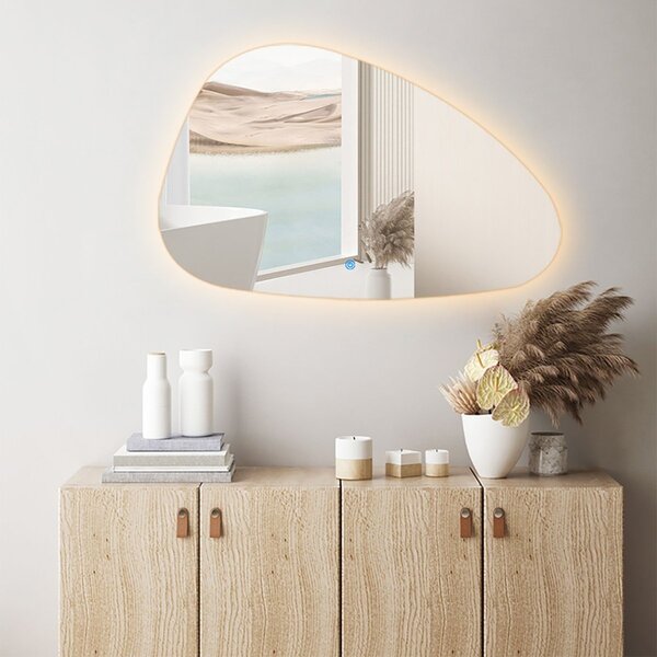 HLW LED LED Spiegel 80cm | 24W | 3000-6000K | Dimbaar & Verwarming HLW LED LED Spiegel 80cm | 24W | 3000-6000K | Dimbaar & Verwarming