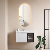 LED Spiegel 50x100cm |24W |3000-6000K | Dim/Verw/Touch