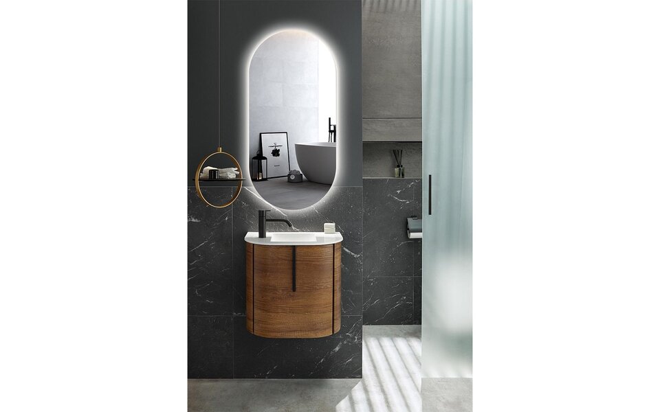 HLW LED LED Mirror 50x100cm | 24W | 3000-6000K | Dimmable/Heating/Touch