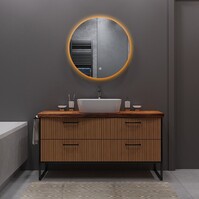 LED Spiegel 40cm | 18W | 3K-6K | Dimbaar & Verwarming | Rond