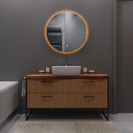 LED Spiegel 40cm | 18W | 3K-6K | Dimbaar & Verwarming | Rond LED Spiegel 40cm | 18W | 3K-6K | Dimbaar & Verwarming | Rond