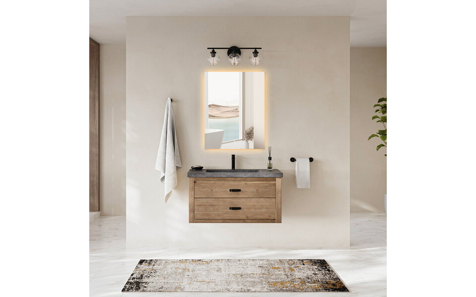 HLW LED LED Mirror 60x80cm | 20W | 3000-6000K | Dimmable & Heating HLW LED LED Mirror 60x80cm | 20W | 3000-6000K | Dimmable & Heating